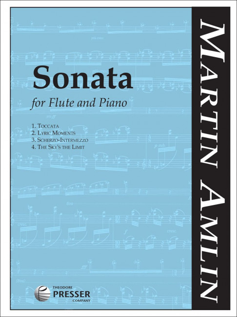 Martin Amlin Sonata&nbsp;&nbsp;Flöte und Klavier&nbsp;&nbsp;Klavierauszug mit Solostimme