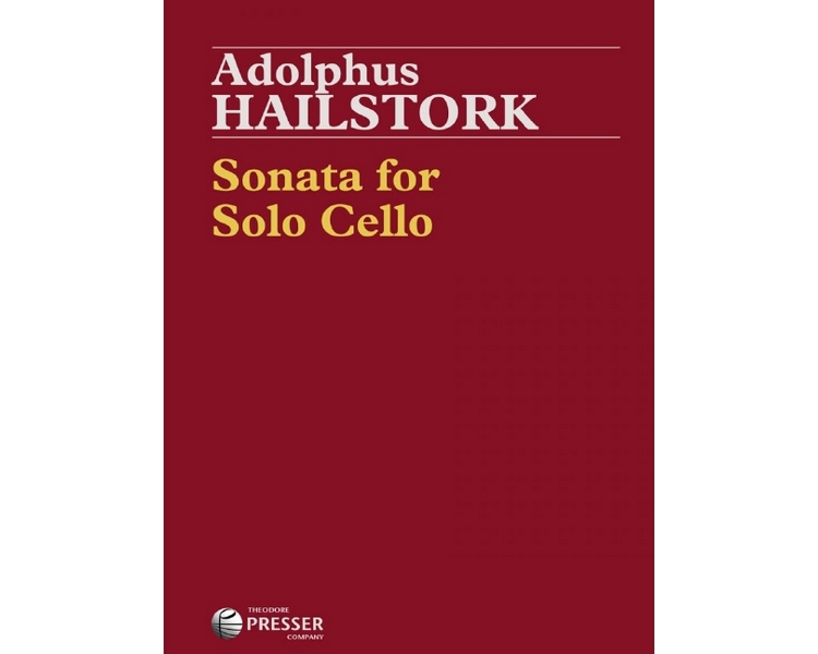 Adolphus Hailstork Sonata For Solo Cello&nbsp;&nbsp;Violoncello&nbsp;&nbsp;Solostimme