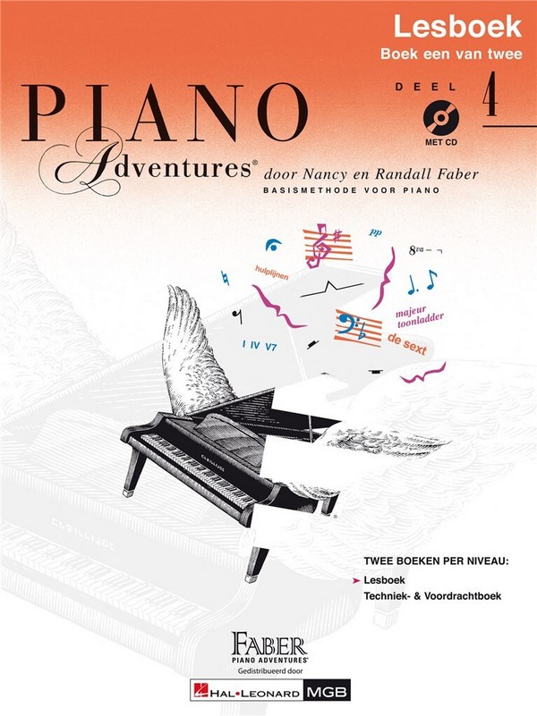 Piano Adventures: Lesboek Deel 4 +CD&nbsp;&nbsp;Klavier&nbsp;&nbsp;Buch + CD