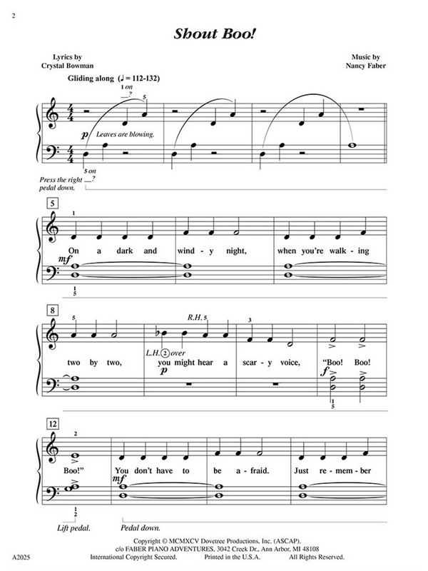 Nancy Faber: Shout Boo!  Piano  Instrumental Album