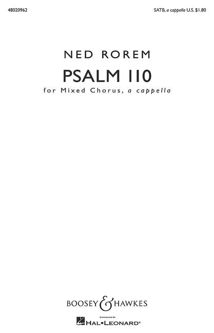 Psalm 110  für gemischter Chor (SATB) a cappella  Chorpartitur