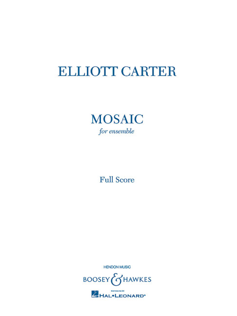 Mosaic  für Kammer-Ensemble  Partitur