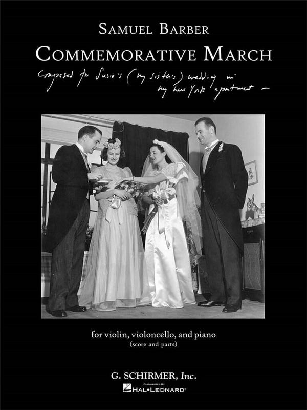 Samuel Barber, Commemorative March&nbsp;&nbsp;Piano Trio&nbsp;&nbsp;Partitur + Stimmen