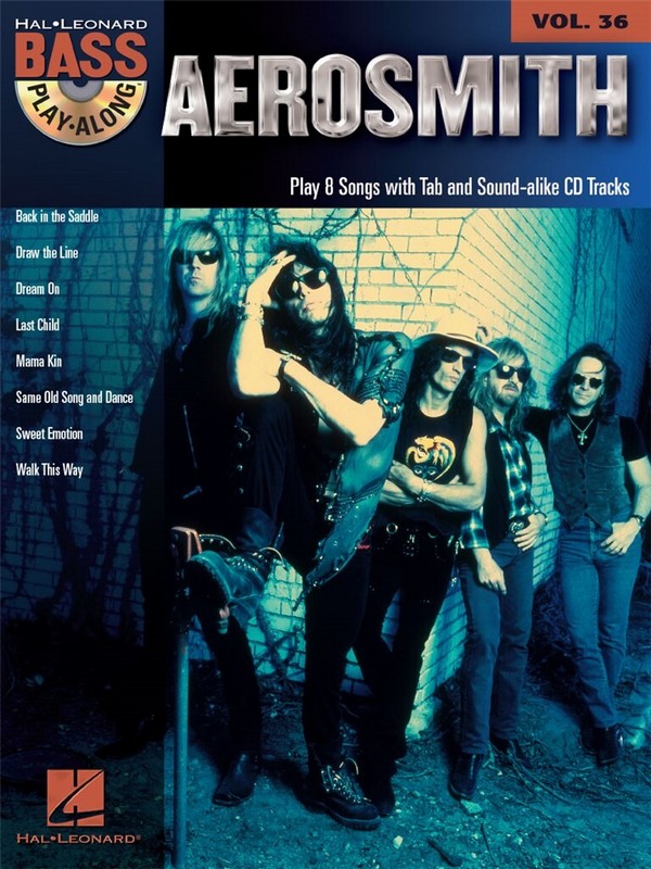 Aerosmith (+CD): bass playalong vol.36&nbsp;&nbsp;songbook vocal/bass/tab&nbsp;&nbsp;