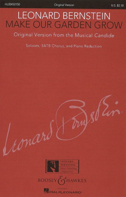 Make our garden grow&nbsp;&nbsp;für Soli, gemischter Chor (SATB) und Klavier&nbsp;&nbsp;Chorpartitur
