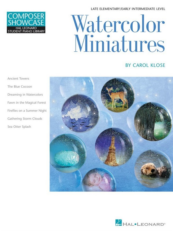 Carol Klose, Watercolor Miniatures&nbsp;&nbsp;Klavier&nbsp;&nbsp;Buch