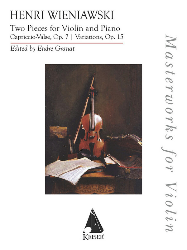 Two Pieces-Capriccio-Valse, Op.7 & Variations&nbsp;&nbsp;Violin and Piano&nbsp;&nbsp;Book