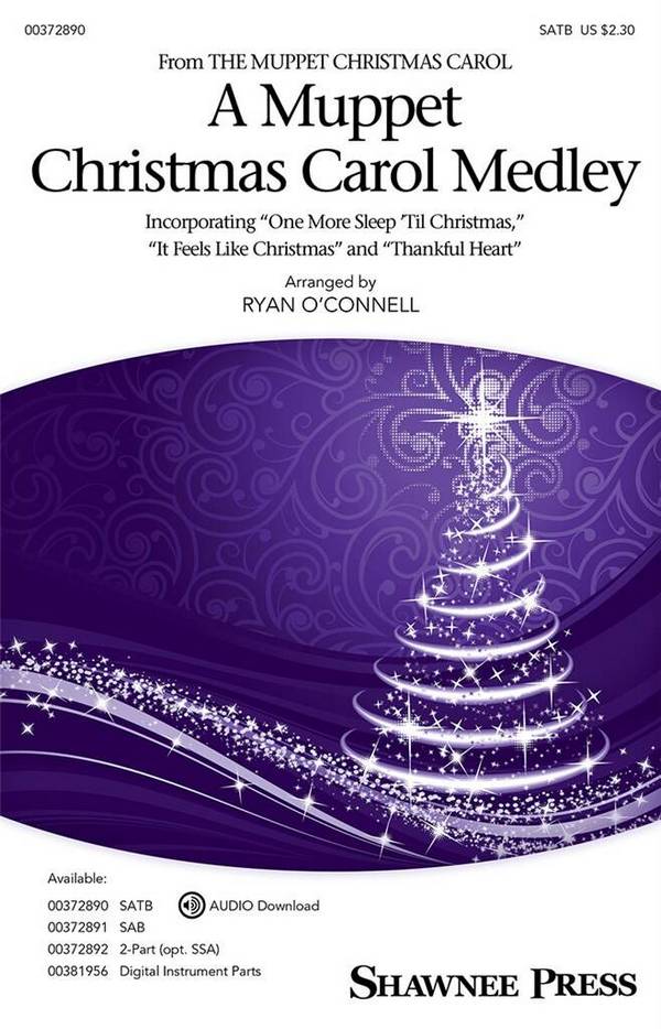 A Muppet Christmas Carol Medley&nbsp;&nbsp;for mixed choir and piano&nbsp;&nbsp;choral score