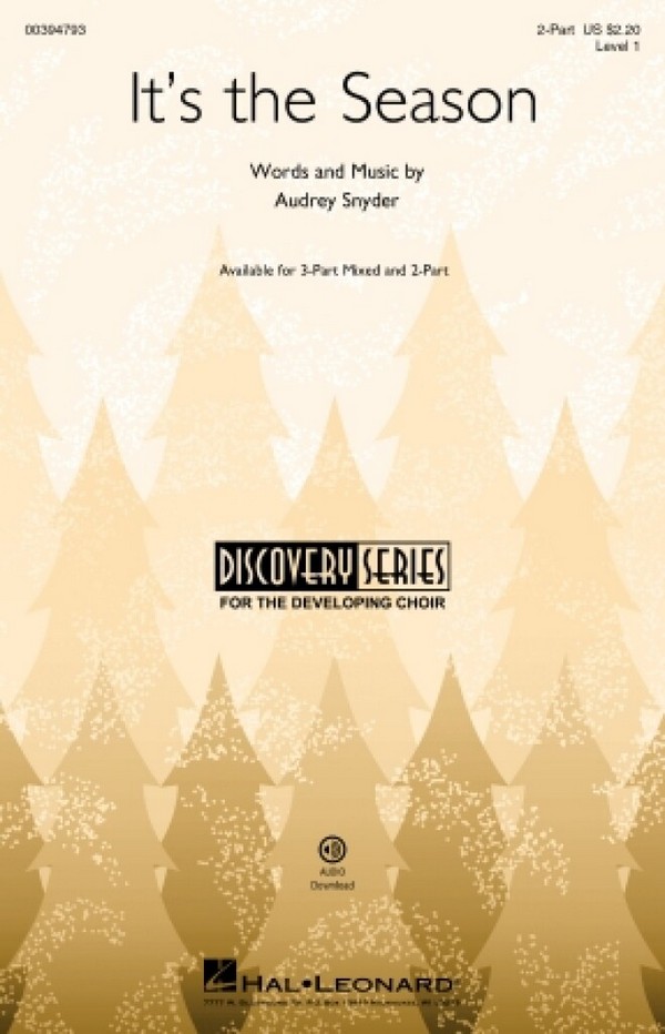 Audrey Snyder, It's the Season&nbsp;&nbsp;for 2-Part Choir&nbsp;&nbsp;Choral Score