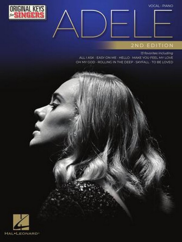 Adele - Original Keys For Singers - 2nd Edition&nbsp;&nbsp;for vocal and piano&nbsp;&nbsp;
