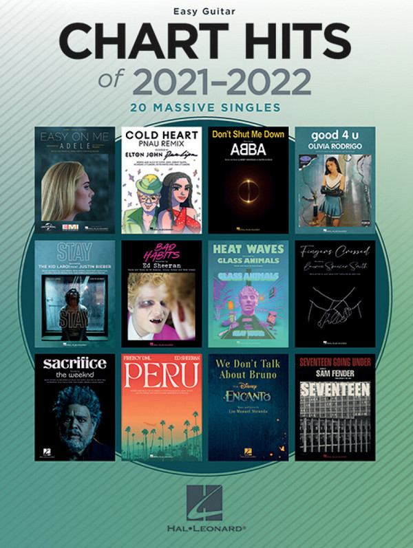 Chart Hits of 2021-2022&nbsp;&nbsp;for easy guitar (with lyrics)&nbsp;&nbsp;Songbook