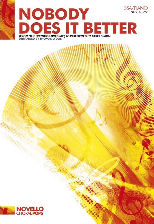 Carly Simon_Marvin Hamlisch, Nobody Does It Better (The Spy Who Loved &nbsp;&nbsp;SSA and Piano&nbsp;&nbsp;Buch