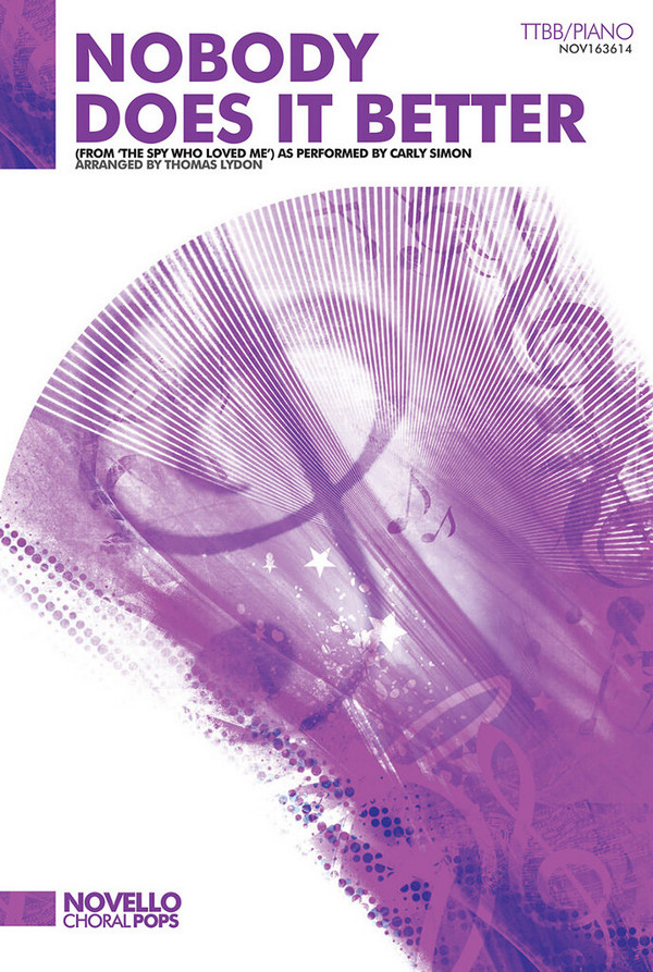 Carly Simon_Marvin Hamlisch, Nobody Does It Better (The Spy Who Loved &nbsp;&nbsp;TTBB and Piano&nbsp;&nbsp;Buch