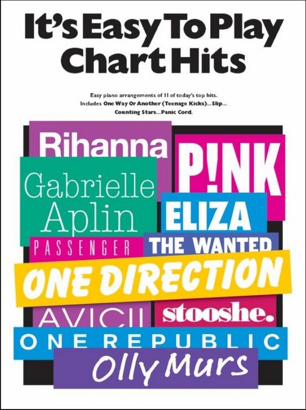 It's easy to play Chart Hits: for piano&nbsp;&nbsp;(with text)&nbsp;&nbsp;