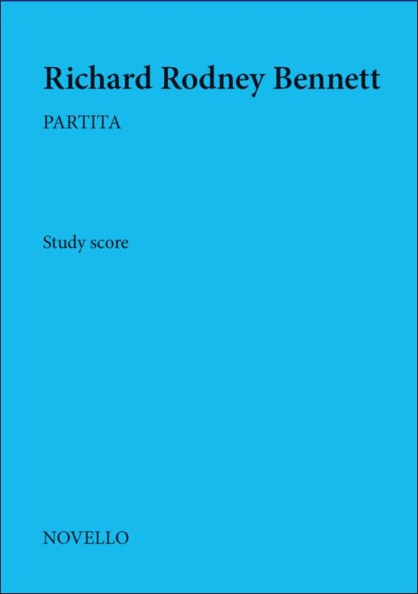 Richard Rodney Bennett, Partita&nbsp;&nbsp;Orchestra&nbsp;&nbsp;Partitur