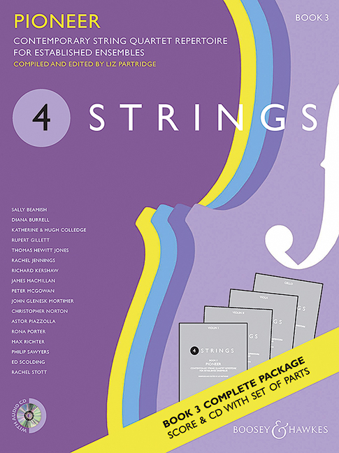 4 Strings - Pioneer (+CD)&nbsp;&nbsp;for string quartet&nbsp;&nbsp;score and parts