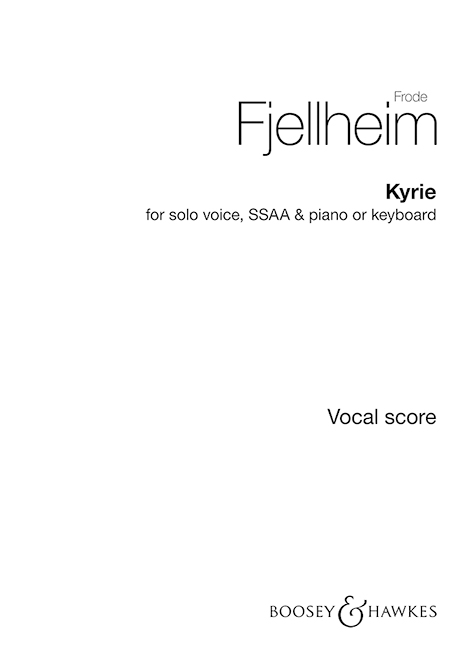 Kyrie&nbsp;&nbsp;for soloist, female chorus and piano (keyboard)&nbsp;&nbsp;score