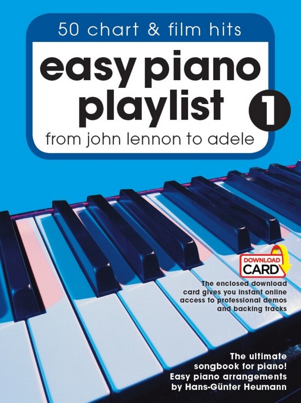 Easy Piano Playlist vol.1 (+Download Card):&nbsp;&nbsp;for easy piano (with lyrics and chords)&nbsp;&nbsp;