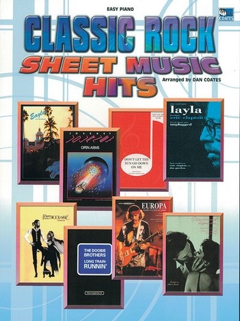 Classic Rock Sheet Music Hits:&nbsp;&nbsp;easy piano/vocal/guitar&nbsp;&nbsp;songbook