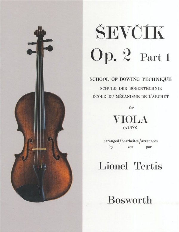 Schule der Bogentechnik op.2,1  für Viola  