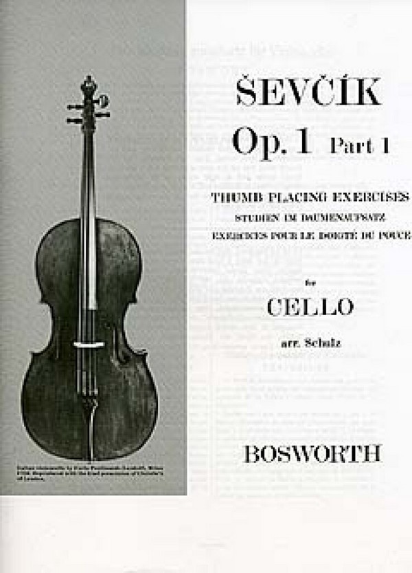 Studien im Daumen-Aufsatz (nach op.1,1)  für Violoncello  