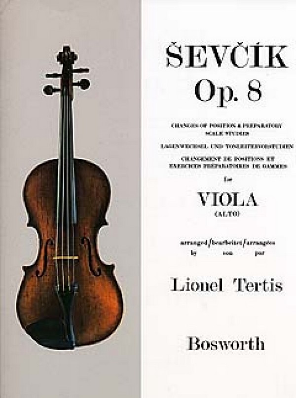 Changes of Position and preparatory Scale Studies op.8  for viola  
