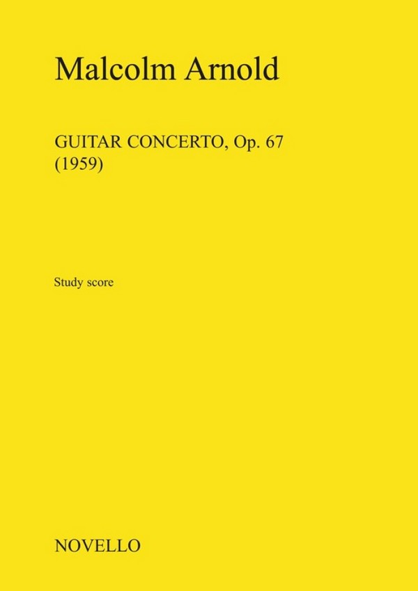 Concerto op.67 for guitar and orchestra  study score  