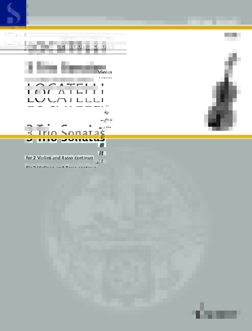 3 Sonaten op.8 Band 2 (Nr.7-9)  für 2 Violinen und Bc  Partitur und Stimmen