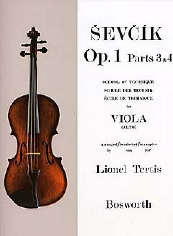 Schule der Technik op.1,3 und op.1,4  für Viola (en/dt/frz)  