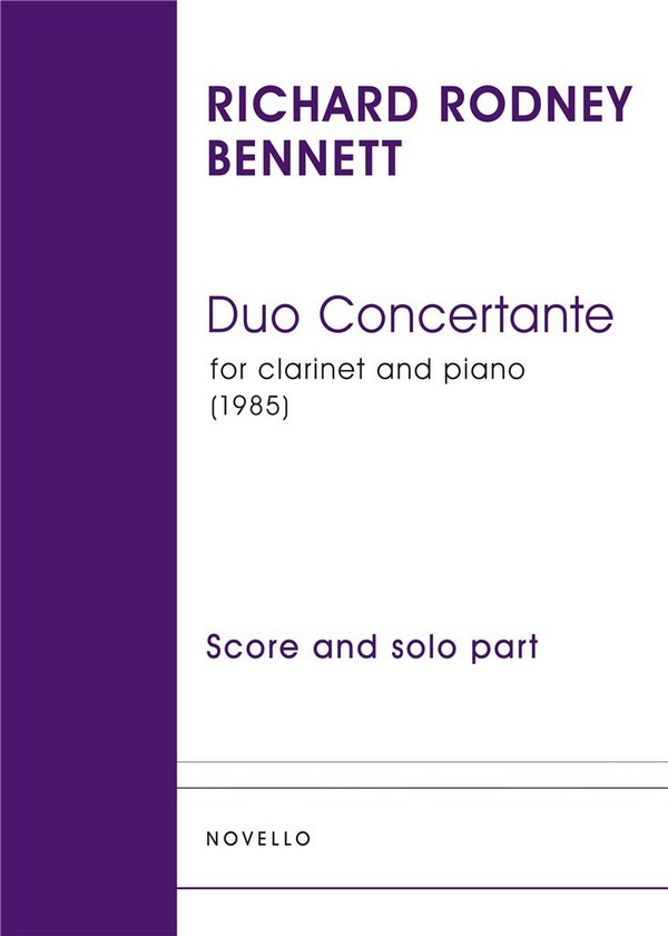 Duo Concertante for clarinet and piano    