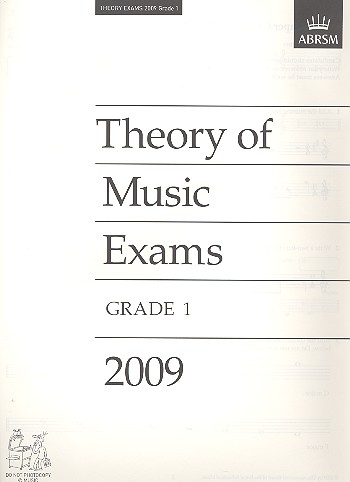 Theory of Music Exams 2009 Grade 1&nbsp;&nbsp;&nbsp;&nbsp;