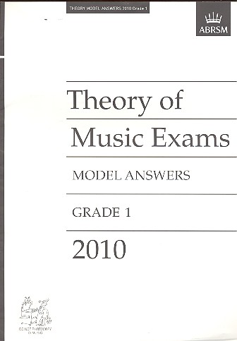 Theory of Music Exams 2010 Grade 1&nbsp;&nbsp;model answers&nbsp;&nbsp;
