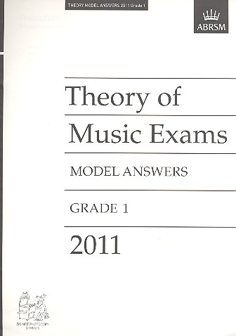 Theory of Music Exams Grade 1 2011&nbsp;&nbsp;model answers&nbsp;&nbsp;