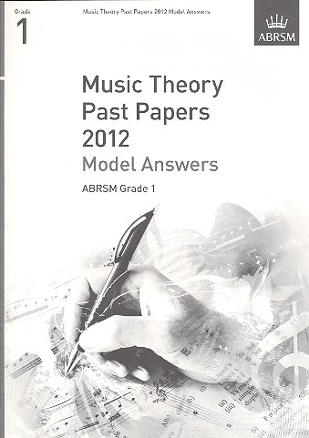 Music Theory Past Papers 2012 Grade 1&nbsp;&nbsp;model answers&nbsp;&nbsp;