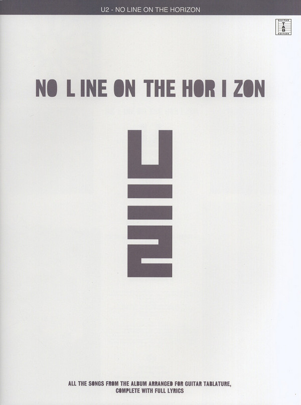 U2: No Line on the Horizon&nbsp;&nbsp;songbook vocal/guitar/tab&nbsp;&nbsp;