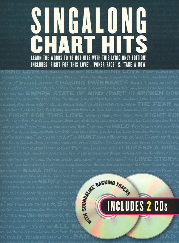 Singalong Chart Hits (+2CD's)&nbsp;&nbsp;for voice&nbsp;&nbsp;Songs (lyrics only)