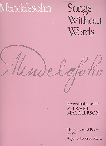 Songs without words&nbsp;&nbsp;for piano&nbsp;&nbsp;