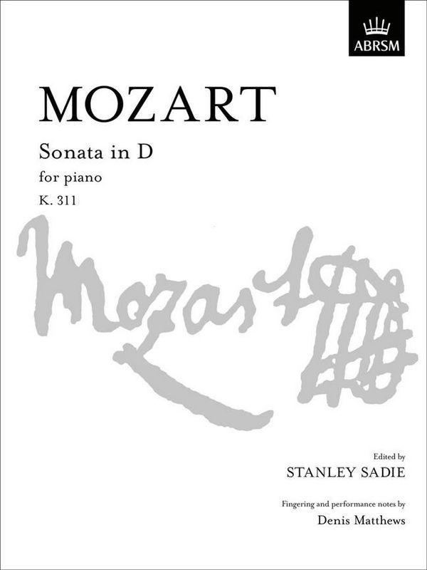 Sonata in D Major KV311&nbsp;&nbsp;for piano&nbsp;&nbsp;