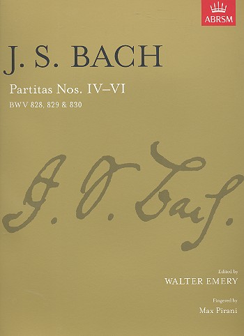 Partitas vol.2 (nos.4-6)&nbsp;&nbsp;for piano&nbsp;&nbsp;