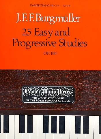 25 easy and progressive Studies op.100   for piano  