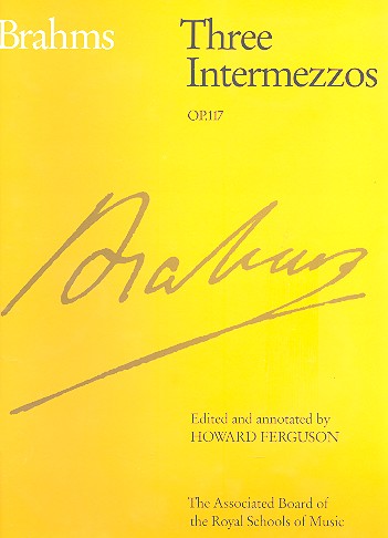 3  Intermezzos op.117  for piano  