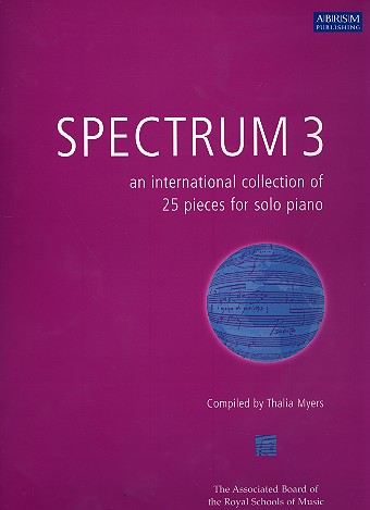 Spectrum 3 an international collection of 25 pieces&nbsp;&nbsp;for piano&nbsp;&nbsp;