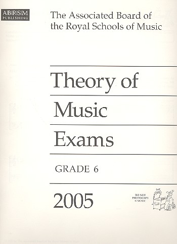 Theory of Music Exams Grade 6&nbsp;&nbsp;2005&nbsp;&nbsp;