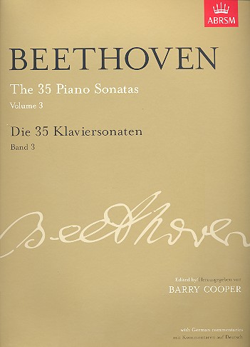 Die 35 Sonaten Band 3 (+CD) für Klavier&nbsp;&nbsp;mit kritischem Bericht (dt)&nbsp;&nbsp;