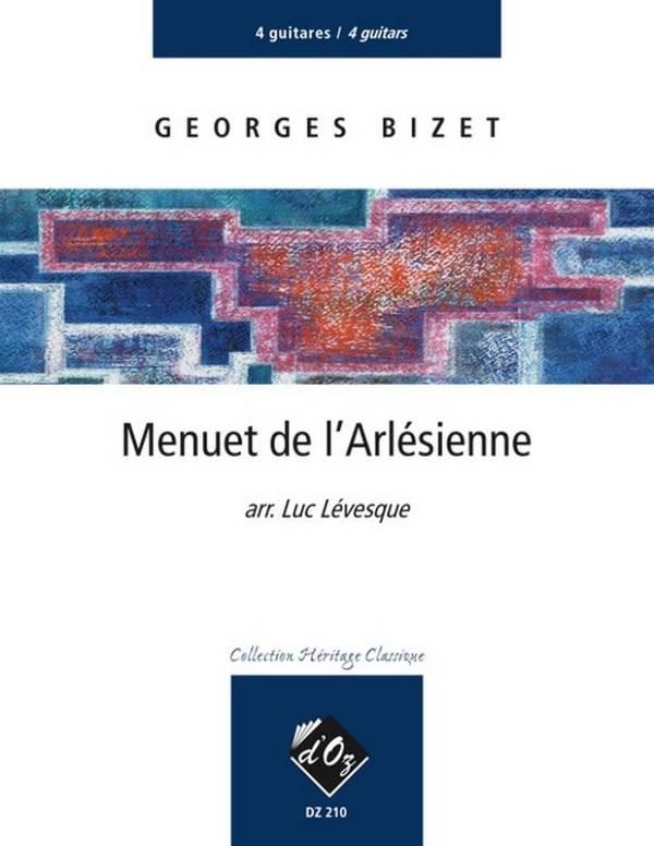 Menuet de l'Arlésienne pour 4 guitares  partition et parties  