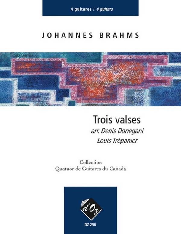 3 Valses op.37,14 pour 4 guitares&nbsp;&nbsp;partition et parties&nbsp;&nbsp;