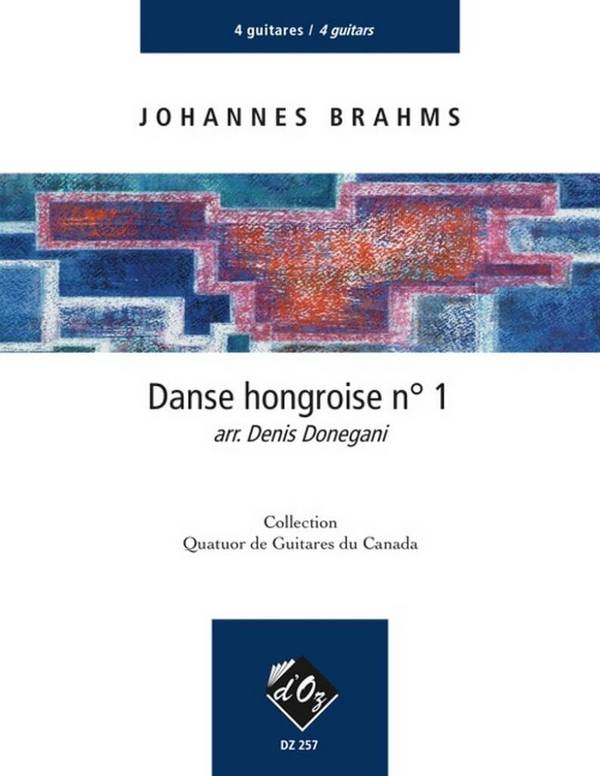 Danse hongroise no.1 pour 4 guitares&nbsp;&nbsp;partition et parties&nbsp;&nbsp;
