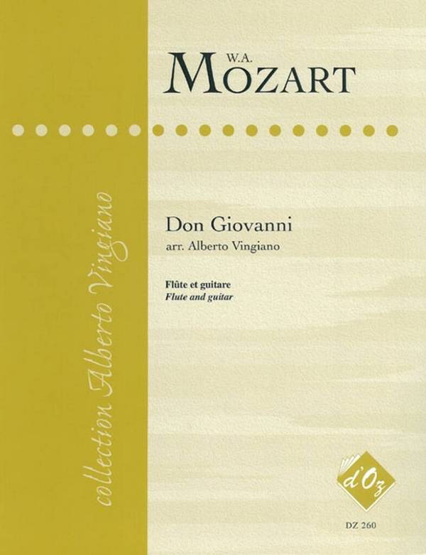 DON GIOVANNI POUR FLUTE ET GUITARE&nbsp;&nbsp;PARTITION+PARTIES&nbsp;&nbsp;VINGIANO, A., ARR.
