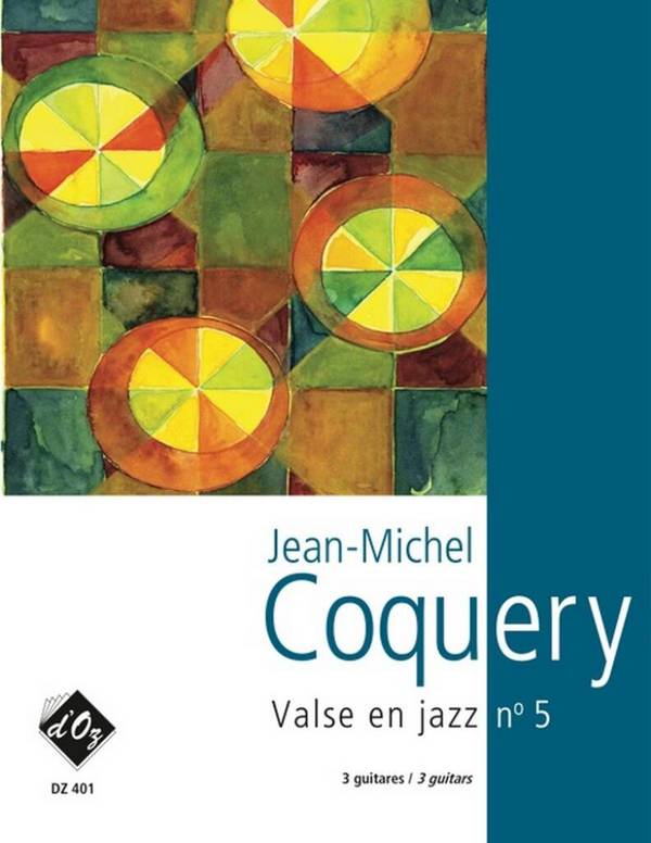 Valse en jazz no.5 pour 3 guitares&nbsp;&nbsp;partition et parties&nbsp;&nbsp;