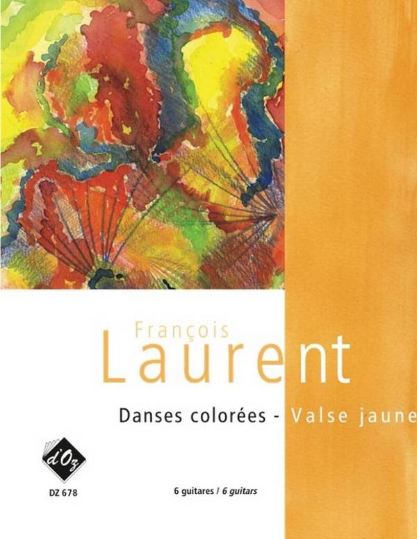 Danses colorées - Valse jaune&nbsp;&nbsp;pour 6 guitares&nbsp;&nbsp;partition et parties